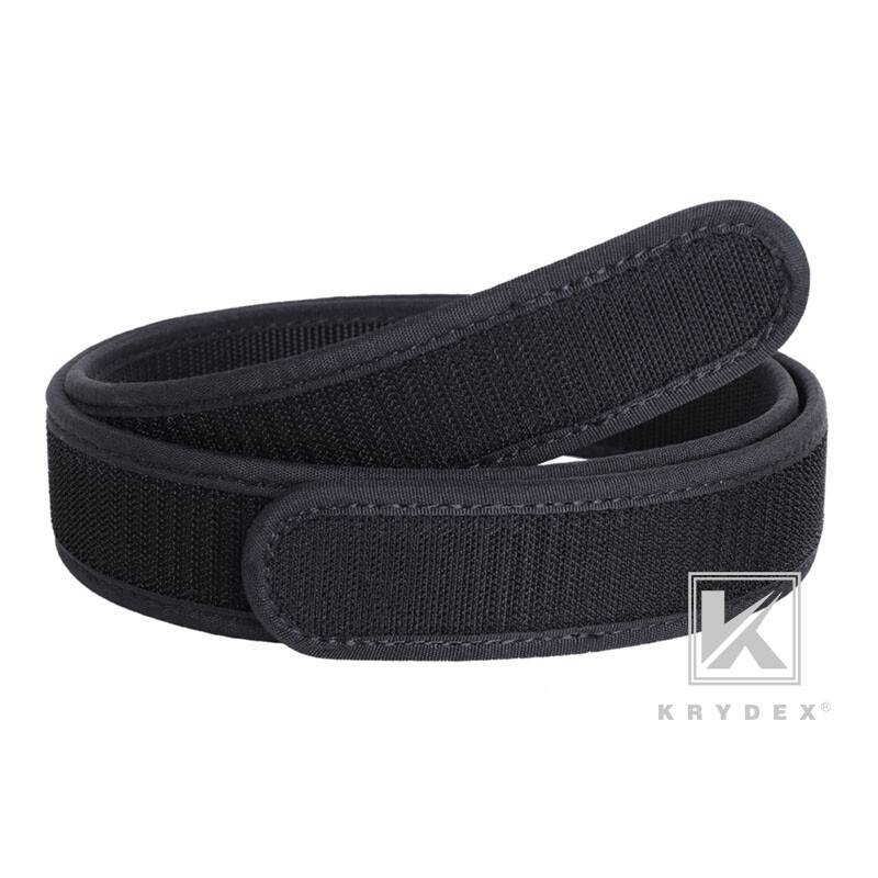 KRYDEX 1.5inch Hook Liner Inner Belt Tactical EDC Waist Duty Belt Nylon Black