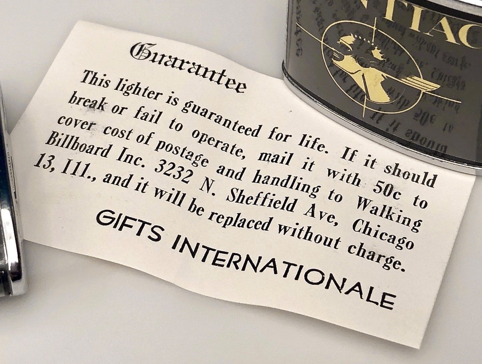 NIB 1950's Dalton Pontiac Cigarette Lighter • Phemix Automatic Superlighter