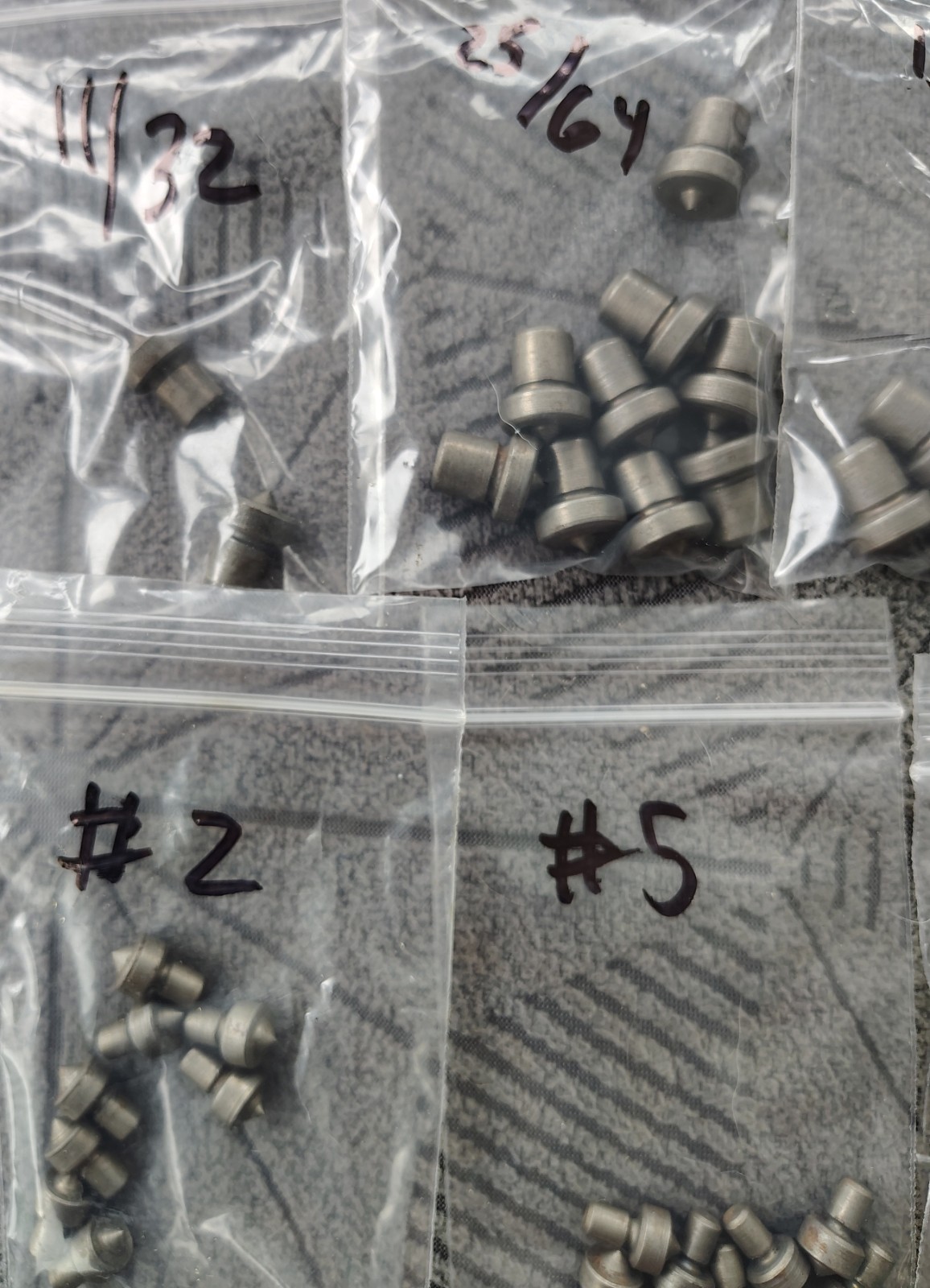 🗽VINTAGE MACHINIST/ TOOLMAKER TRANSFER PINS LARGE SET OF 24 SIZES