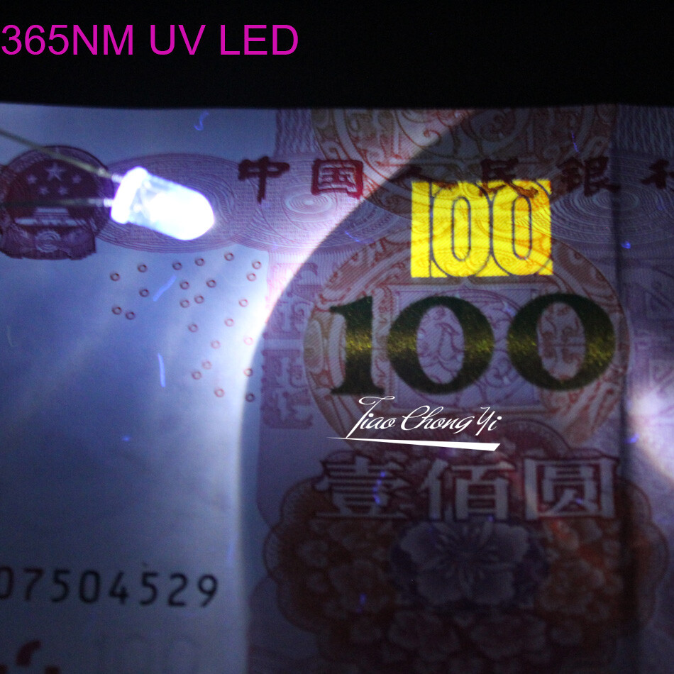 5mm 3mm light-emitting diode Round Ultra Violet LED UV Light 365nm 395nm lamp