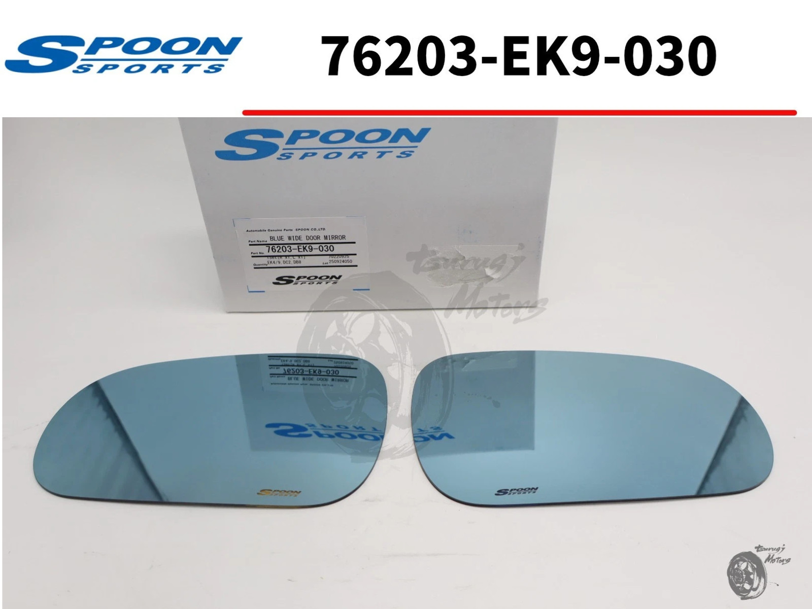 Spoon OEM BLUE WID DOOR MIRROR HONDA CIVIC INTEGRA EK4 EK9 DC2 DB8 76203-EK9-030