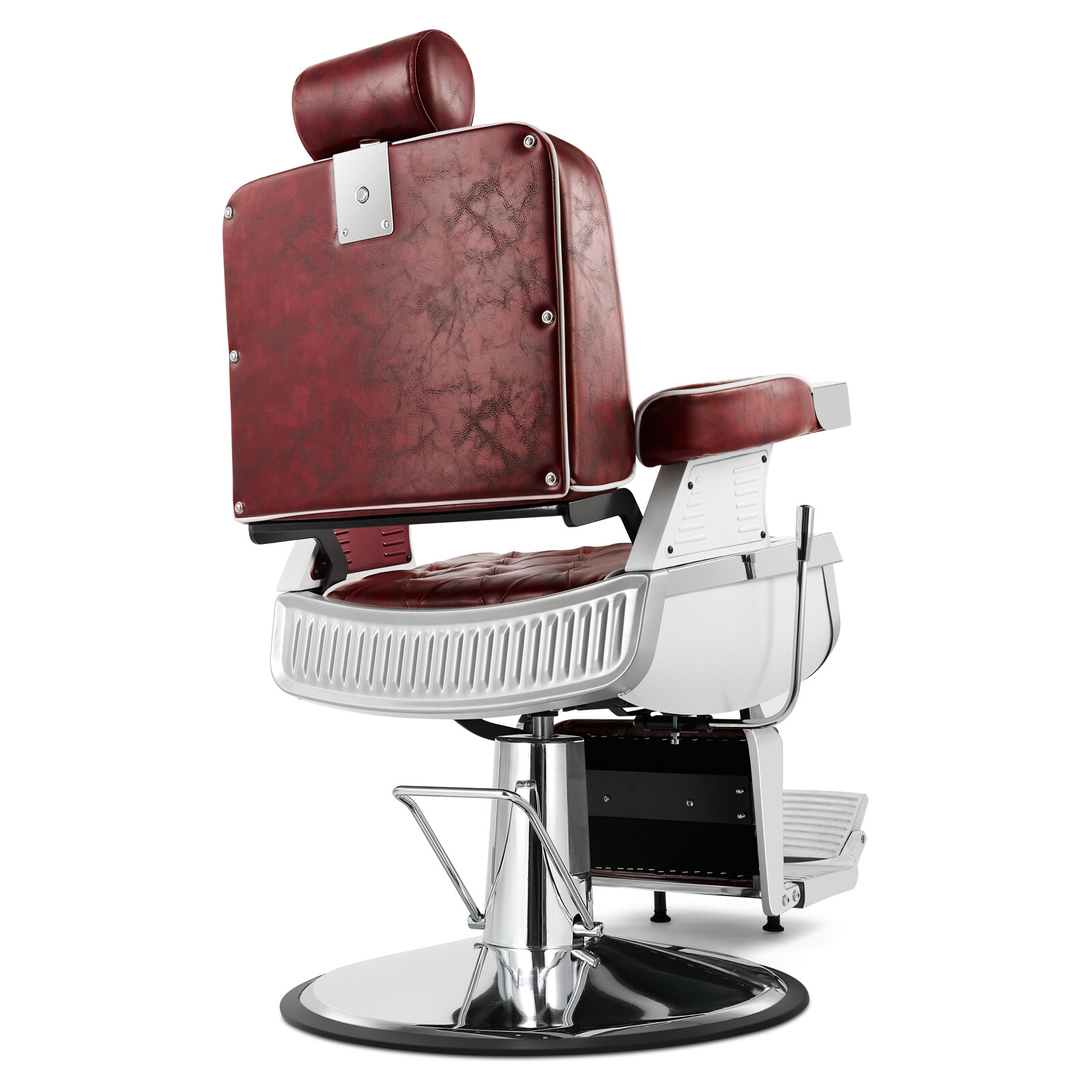 Red Vintage All Purpose Heavy Duty Hydraulic Recliner Barber Chair Salon Beauty