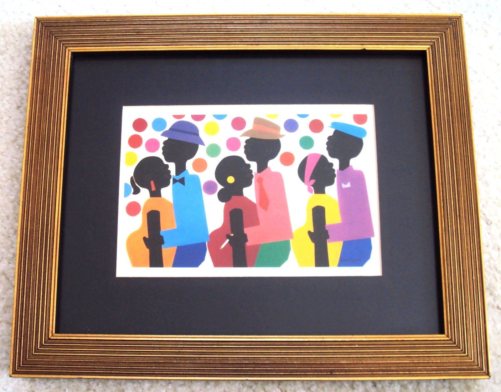 VINTAGE Varnette Honeywood HOUSE PARTY Art Black African 1980s EXTREMELY RARE!!