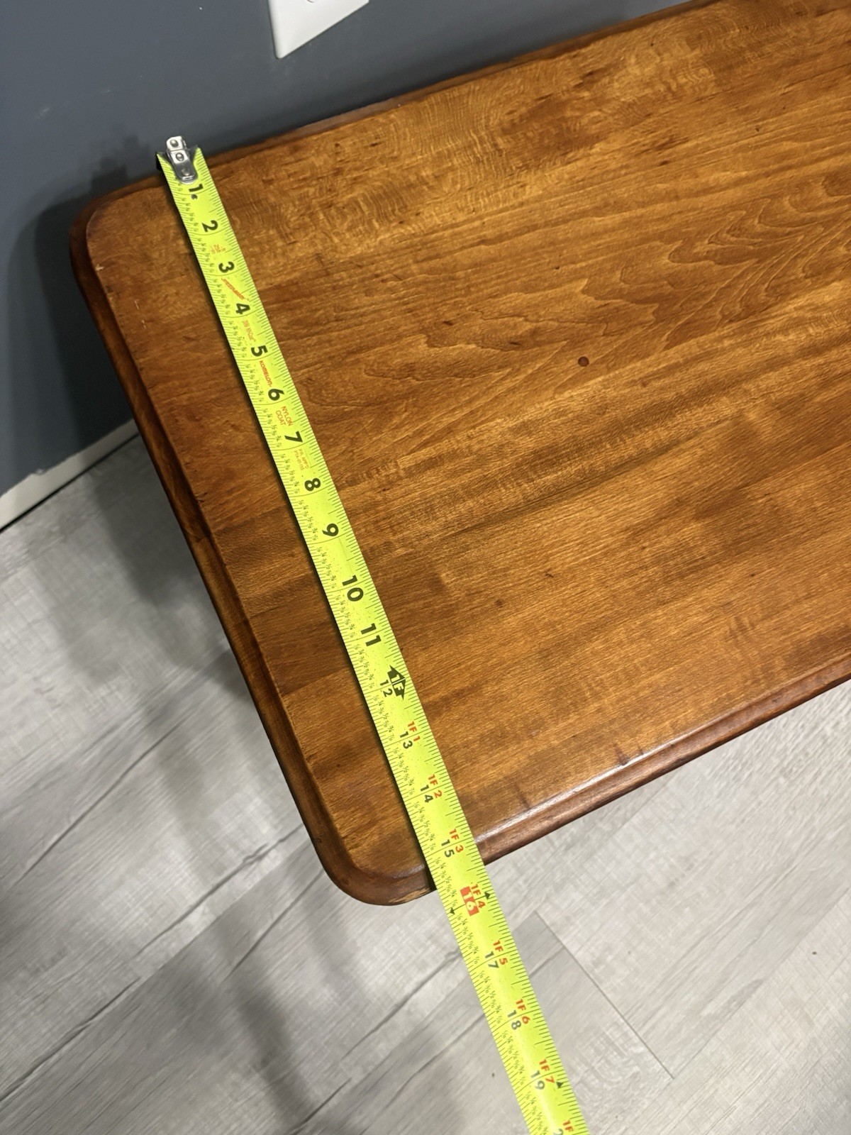 Antique Wood Childs Folding Table 24” X 16” & 16” High Solid Nice Table