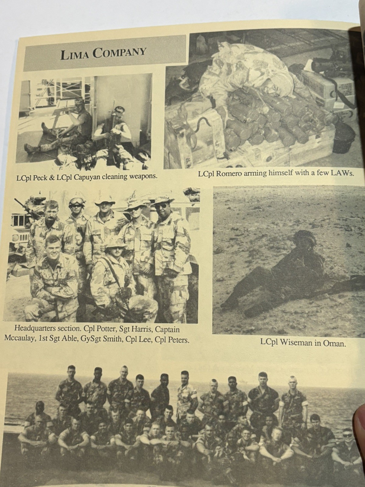 Vintage Desert Storm 1991 BLT 3/5 Scrapbook 3rd Bat 5th marines