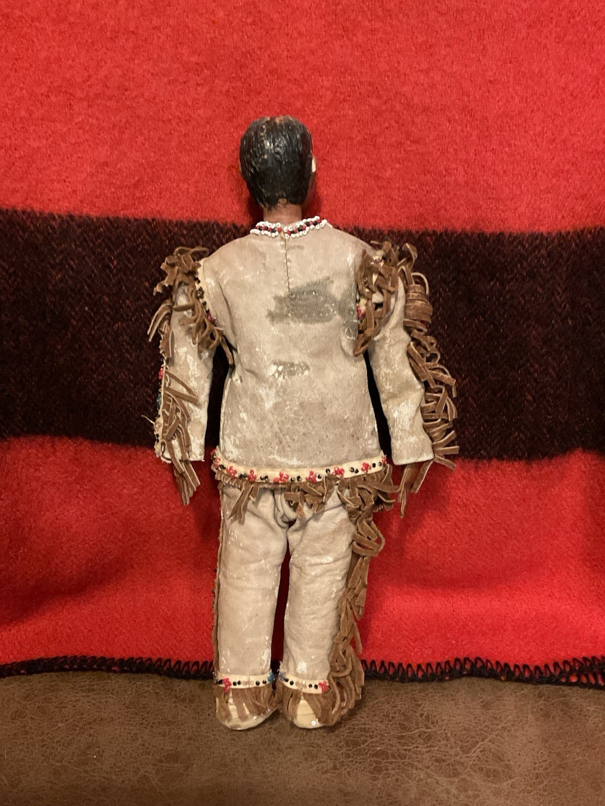 Vintage Native American Sioux Indian Lakota Buckskin Beaded Doll
