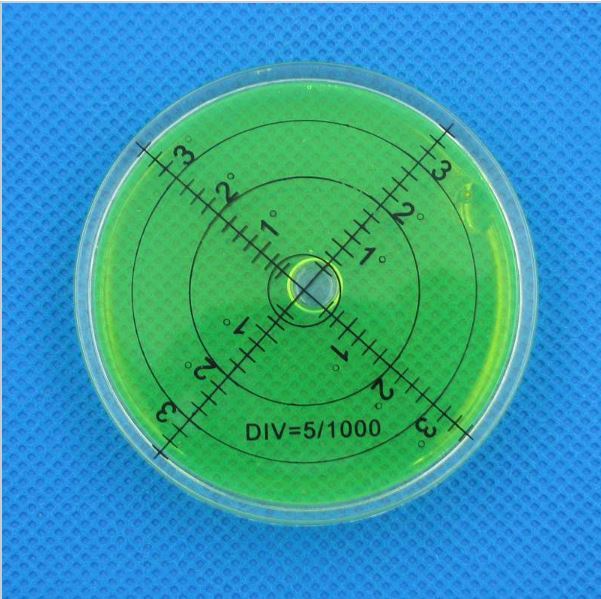 66mm Large Spirit Bubble Level Degree Mark Surface Circular Measuring Bulls Eyes
