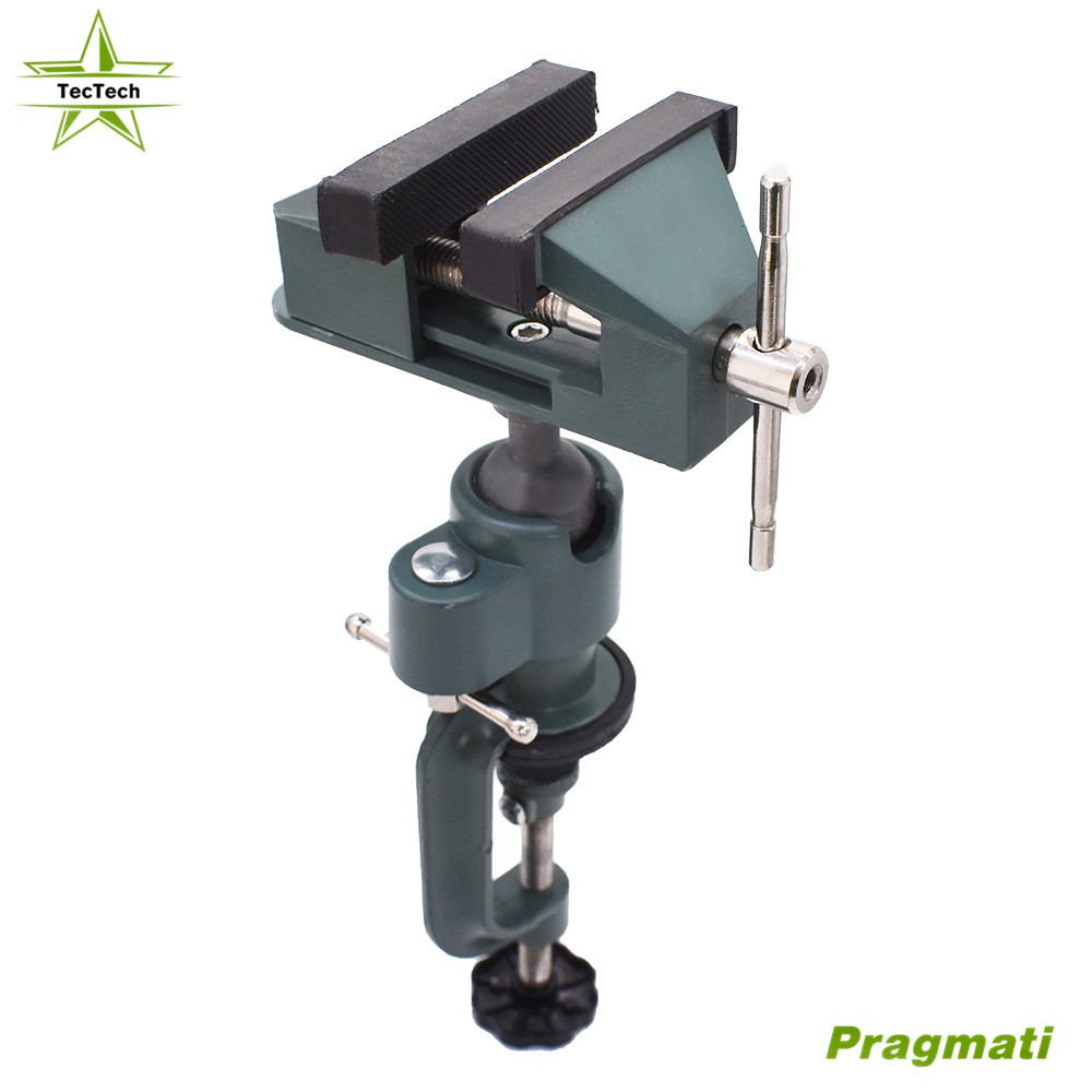 Universal Table Vise For Holding Small Parts 3" Aluminum Swivel 360° Rotating