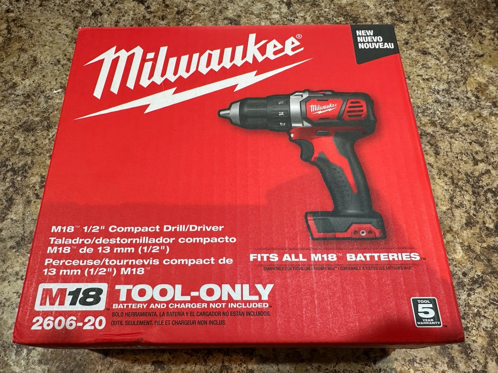 Milwaukee 2606-20 M18 1/2" Drill/Driver FACTORY WARRANTY ⭐️NEW⭐️