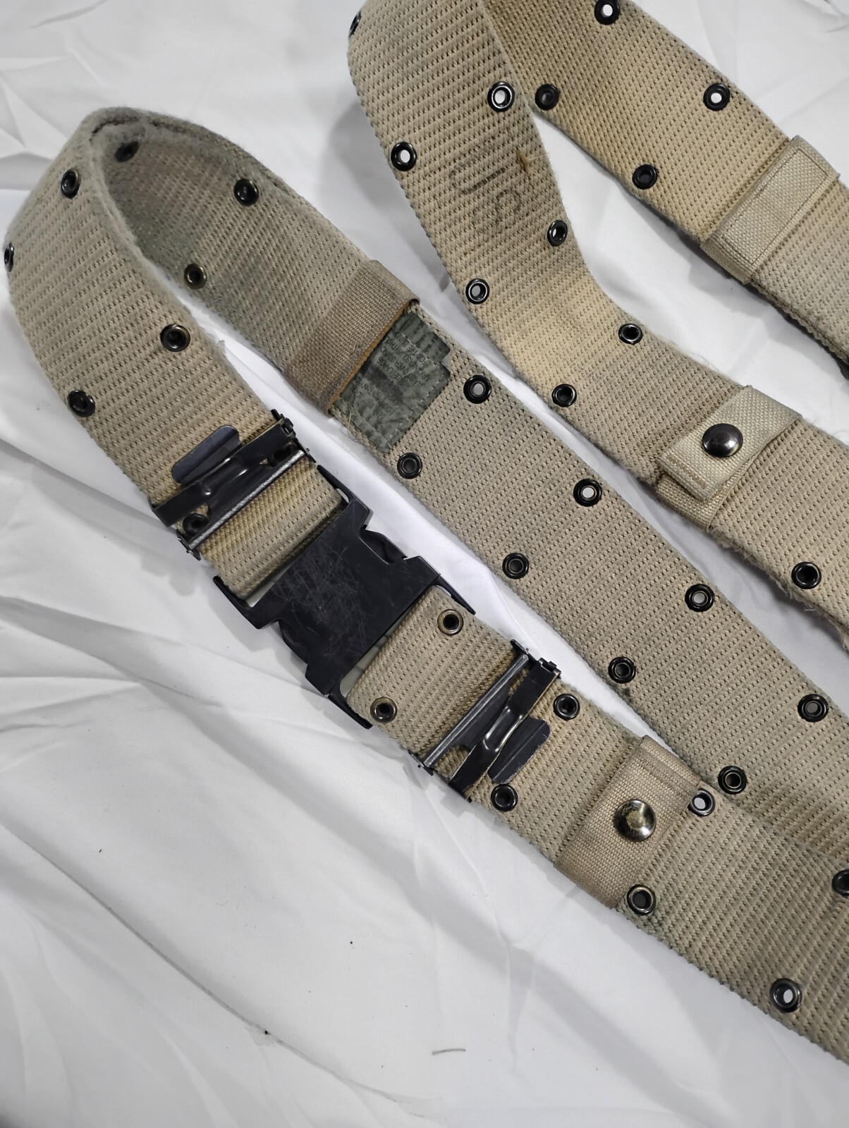 Used Large USGI Authentic Desert Tan Alice Belt USAF Military Army