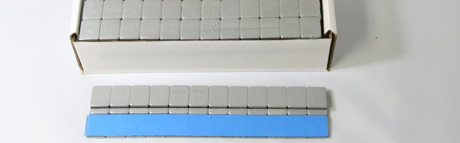6 BOX STICK-ON GRAY WHEEL WEIGHTS 1/4 OZ ADHESIVE TAPE 54 LBS LEAD-FREE 3456Pcs