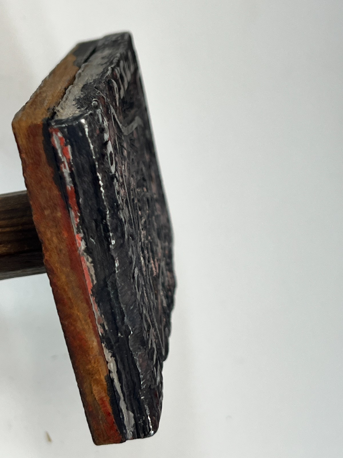 WW1 WW2 Royal Navy HMS Dragon D Cruiser Ship Bell Printing Hand Stamp Relic 4"