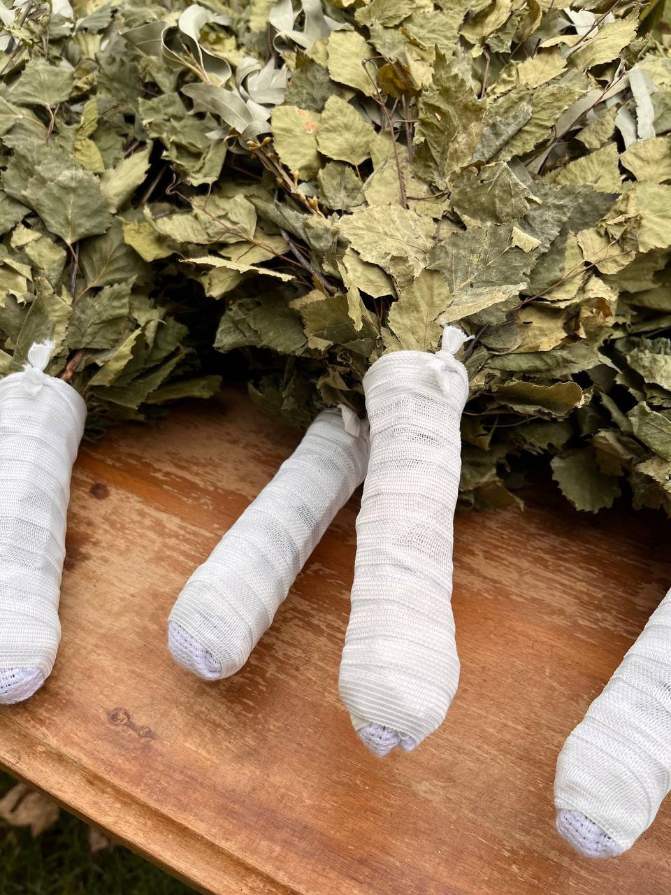 12 Birch + Eucalyptus brooms 2025 sauna banya venik Eiche whisks eco Ukrainian