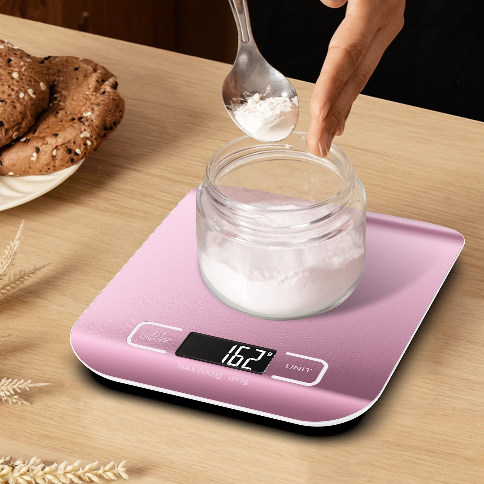 Food Scale, Digital Kitchen Scale 22lb/10kg Capacity, 6 Units with Tare Funct...