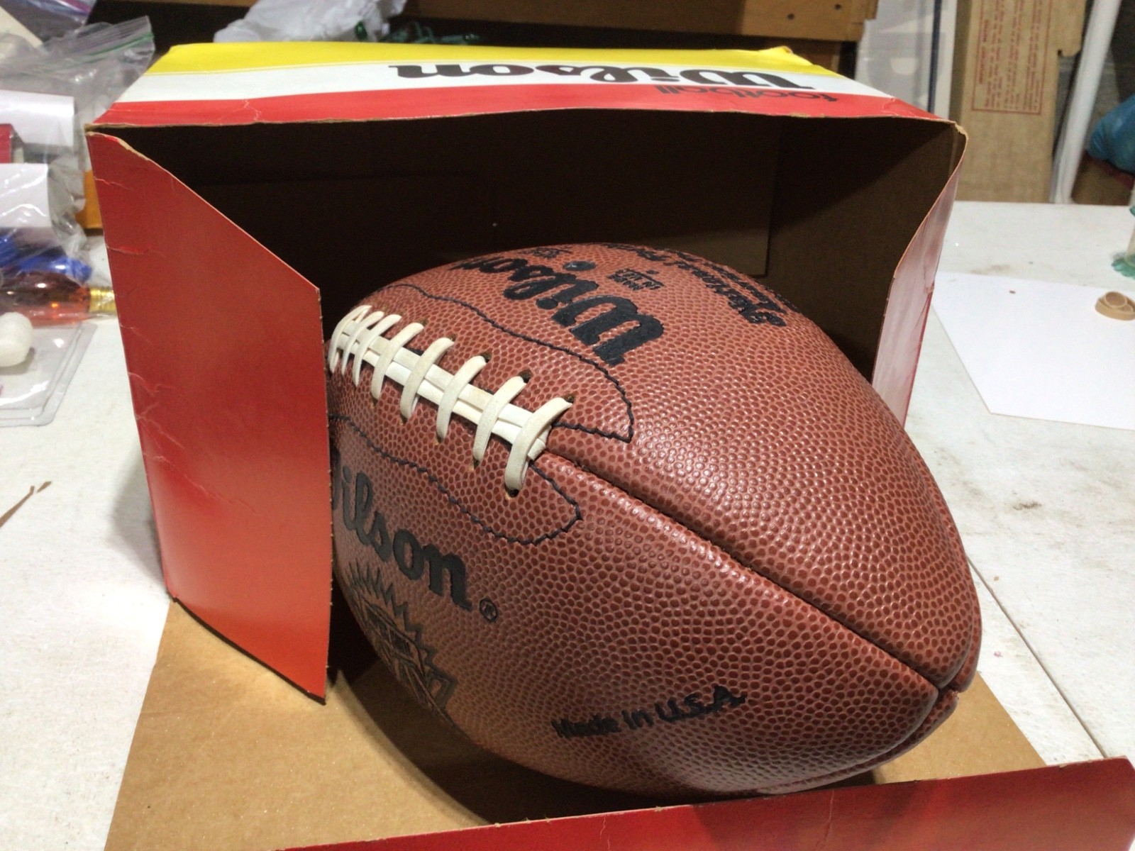 WILSON REPLICA SUPER BOWL 29 XXIX FOOTBALL IN ORIGINAL BOX POSSIBLY AUTOGRAPHED