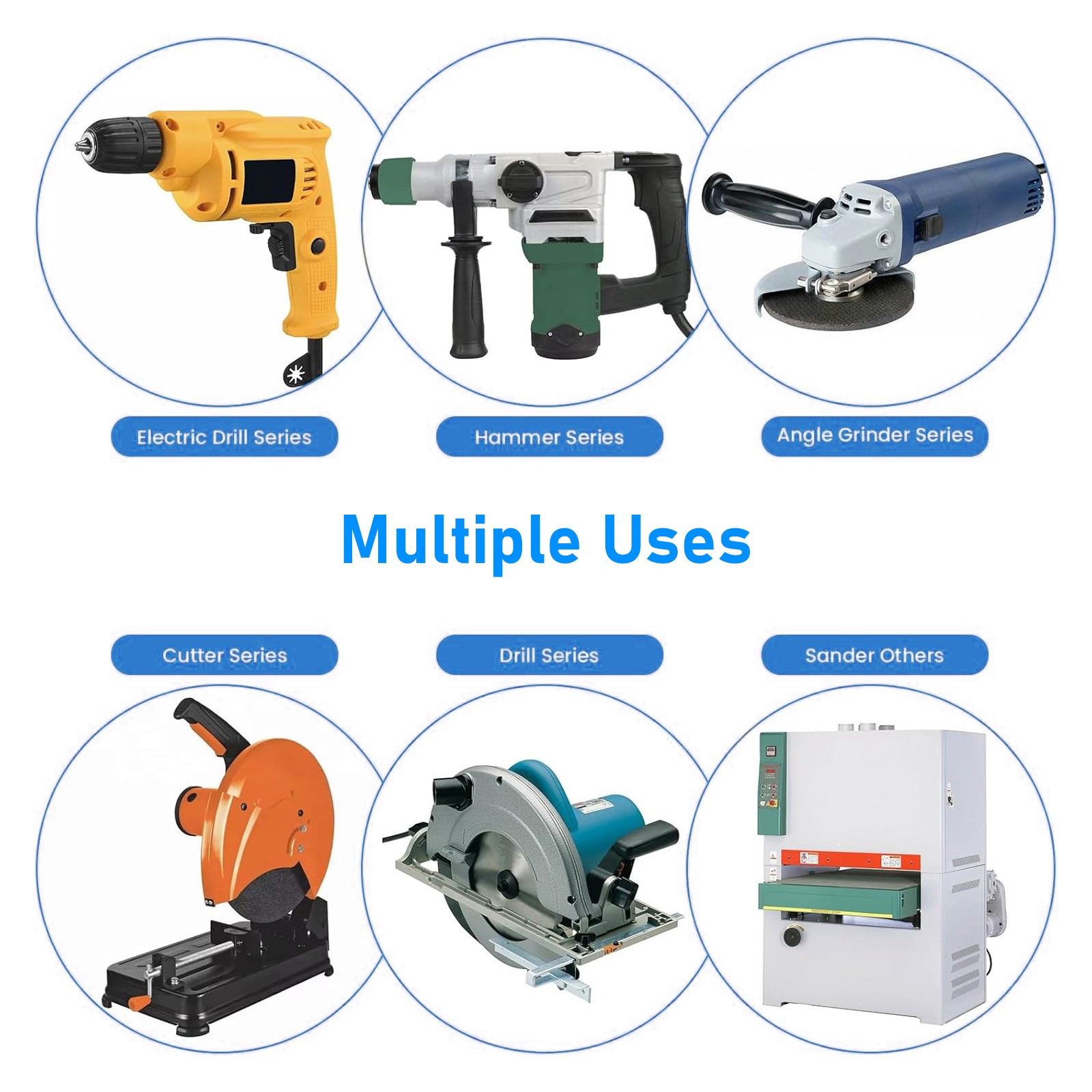 120x 12 Sizes Electric Motor Graphite Carbon Brushes Accessories For Power Tool