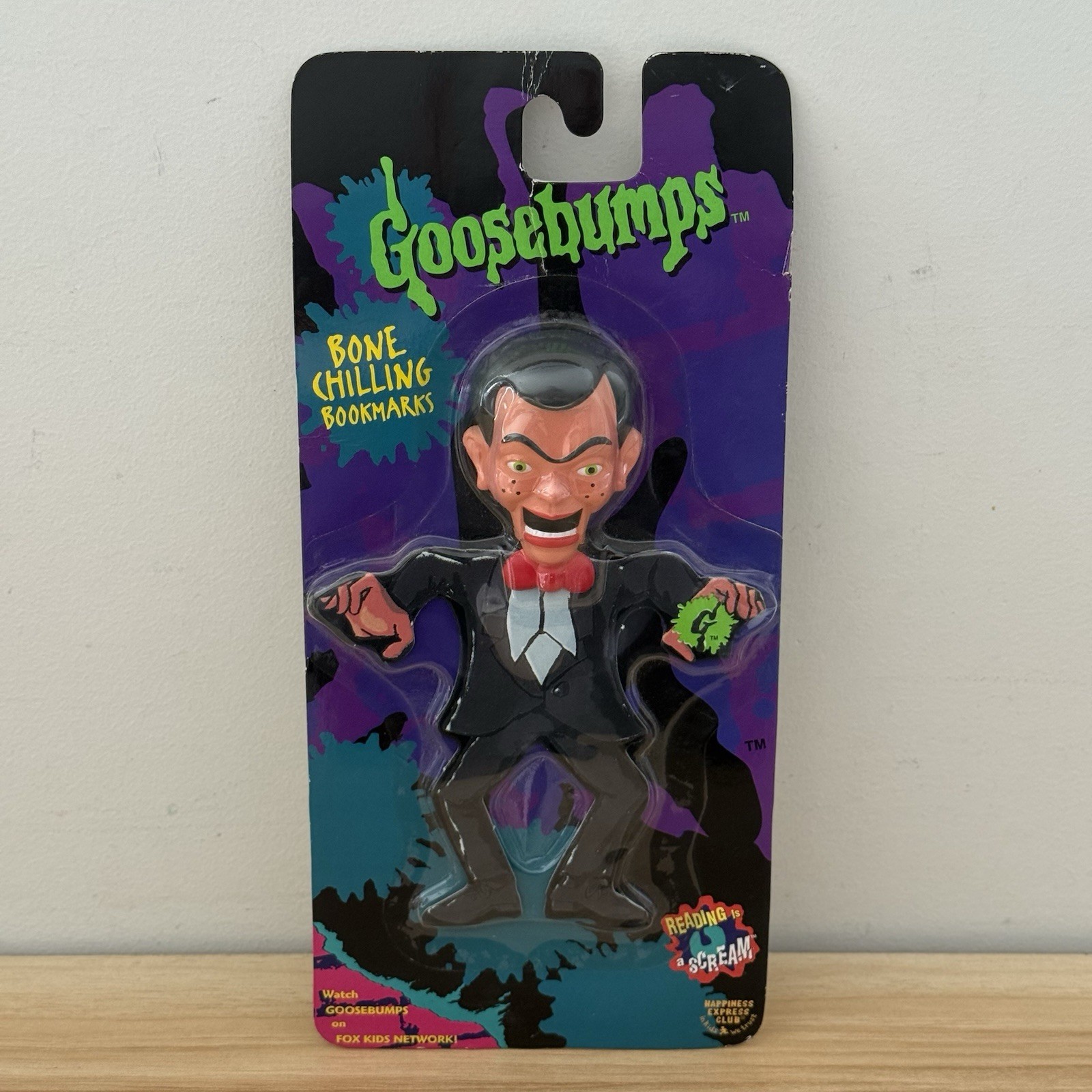 1996 Goosebumps Slappy Bone Chilling Bookmark Happiness Express Rare NIB