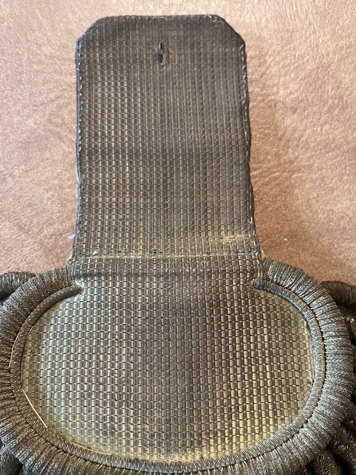 Epaulets US Army NY Buttons Likely Pre-1872 & Civil War for Major Fine Condition