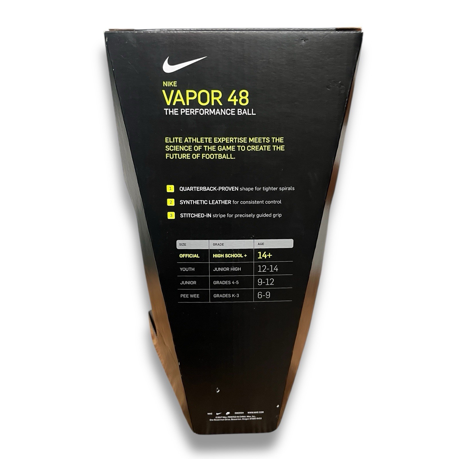 Nike Vapor 48 Official Size 9 Football High School And Up NEW