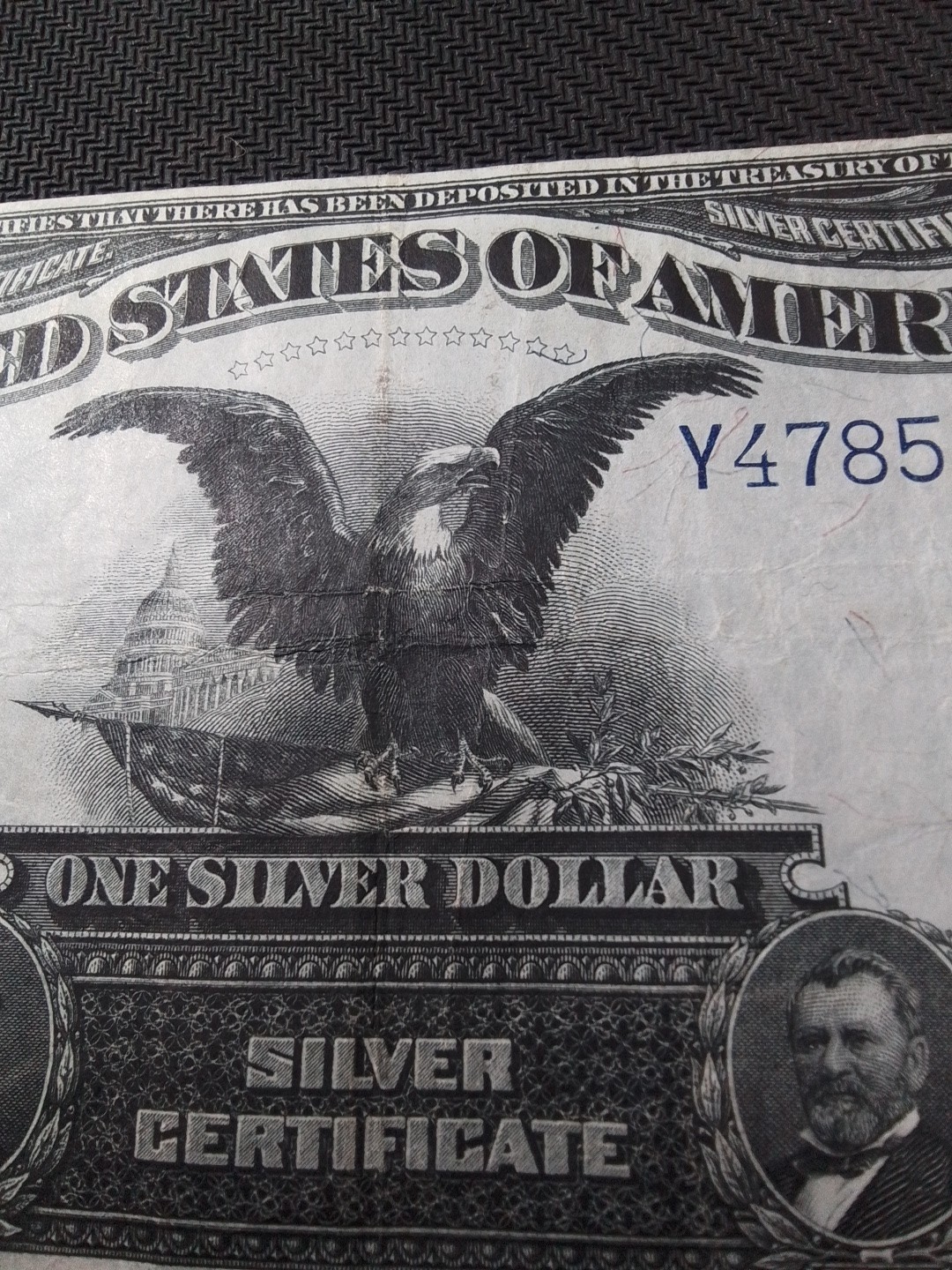 (1) $1 1899 "BLACK EAGLE" Silver Certificate, Fr-233 EF Condition.
