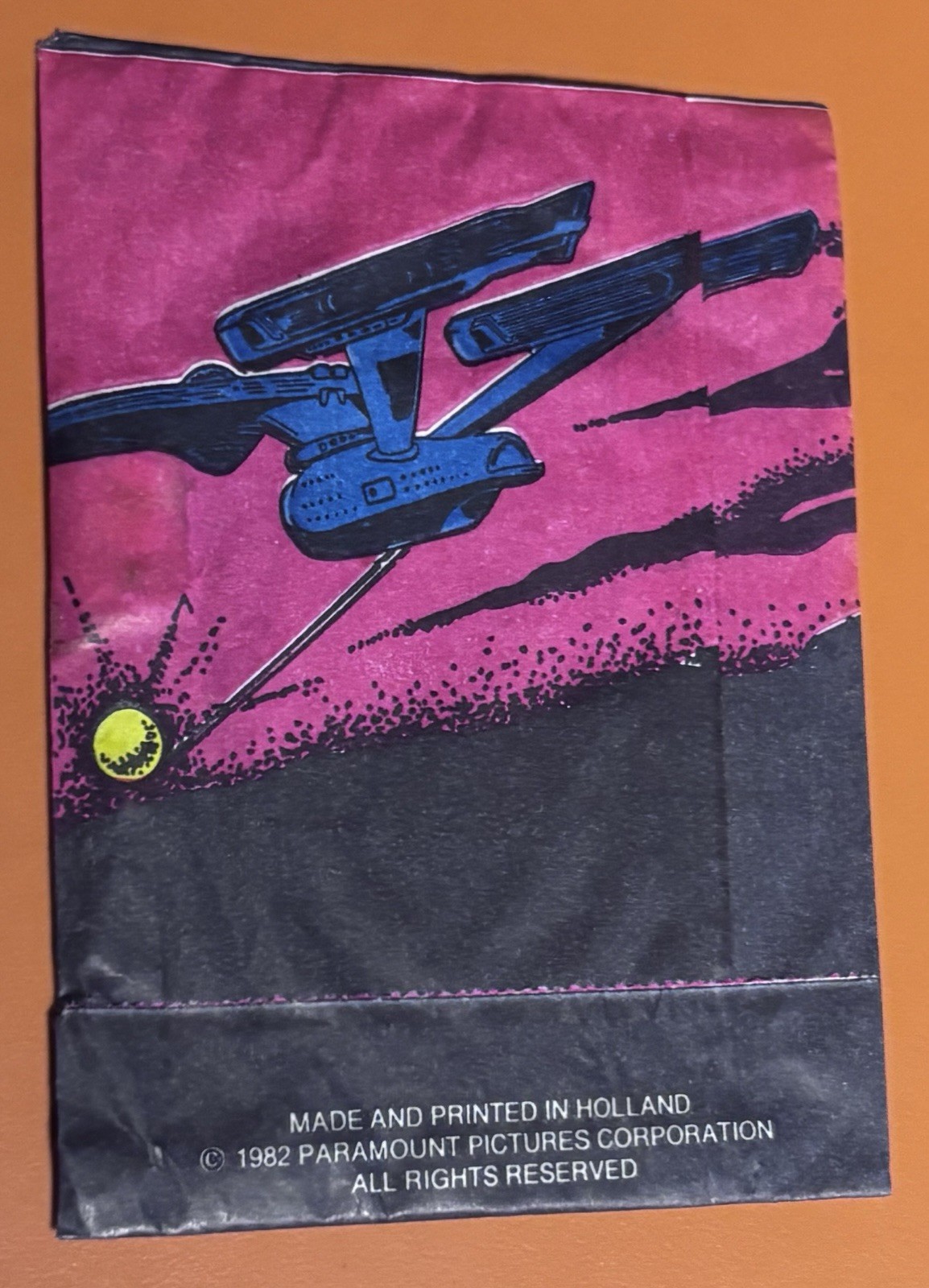 1982 MONTY(Holland) STAR TREK UNASSEMBLED WAX BOX & UNOPENED WAX PACK