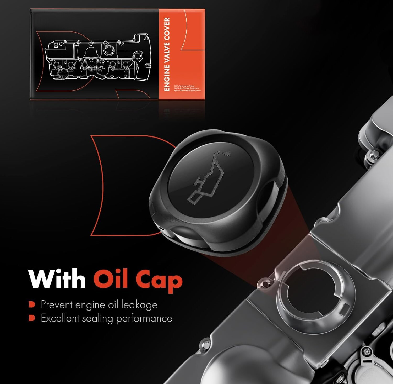 Upgrade ALUMINUM Valve Cover for BMW N52 E70 E82 E90 E91 328i 528i 128i X3 X5 Z4