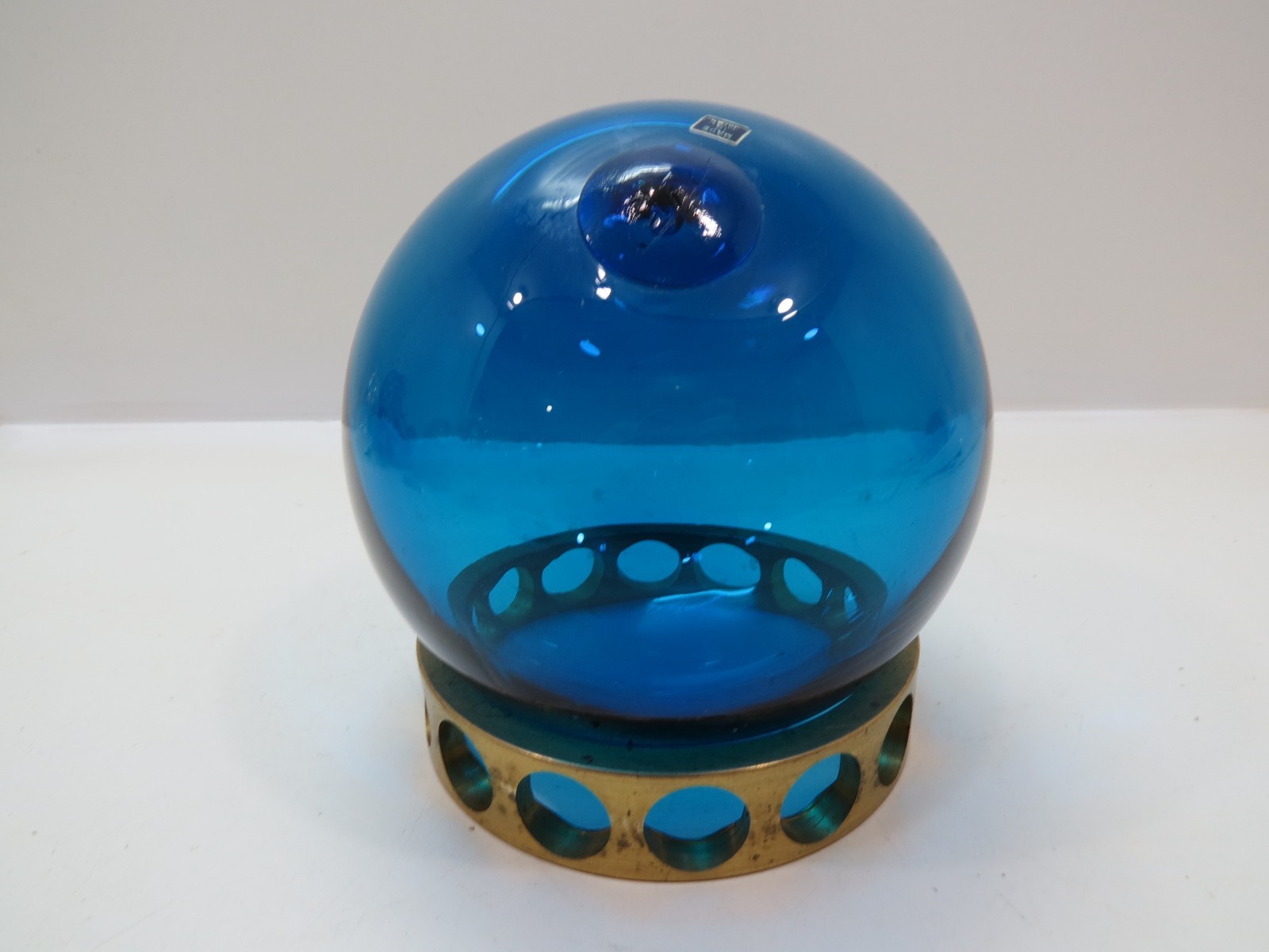 BRASS 6+3/4"- 8" DIAMETER GLASS FLOAT BALL HOLDER no balls included (F4A161D)