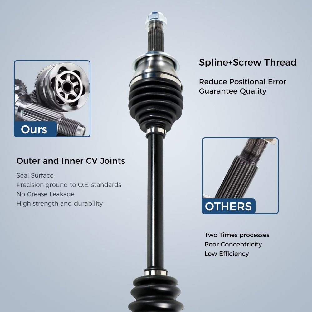 Auto Trans 1.8L Complete Front CV Axle Shaft Assembly for 2006-2015 Honda Civic