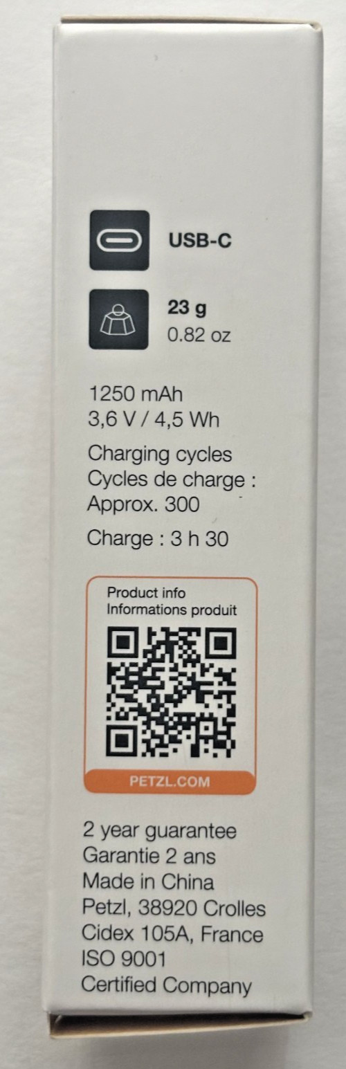 Petzl Core 2 Headlamp USB-C Rechargeable Lithium Hybrid System Batteries 2x NEW!