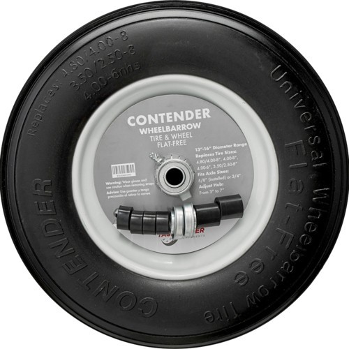 4.80/4.00-8 Flat-Free Wheelbarrow Tire and Wheel