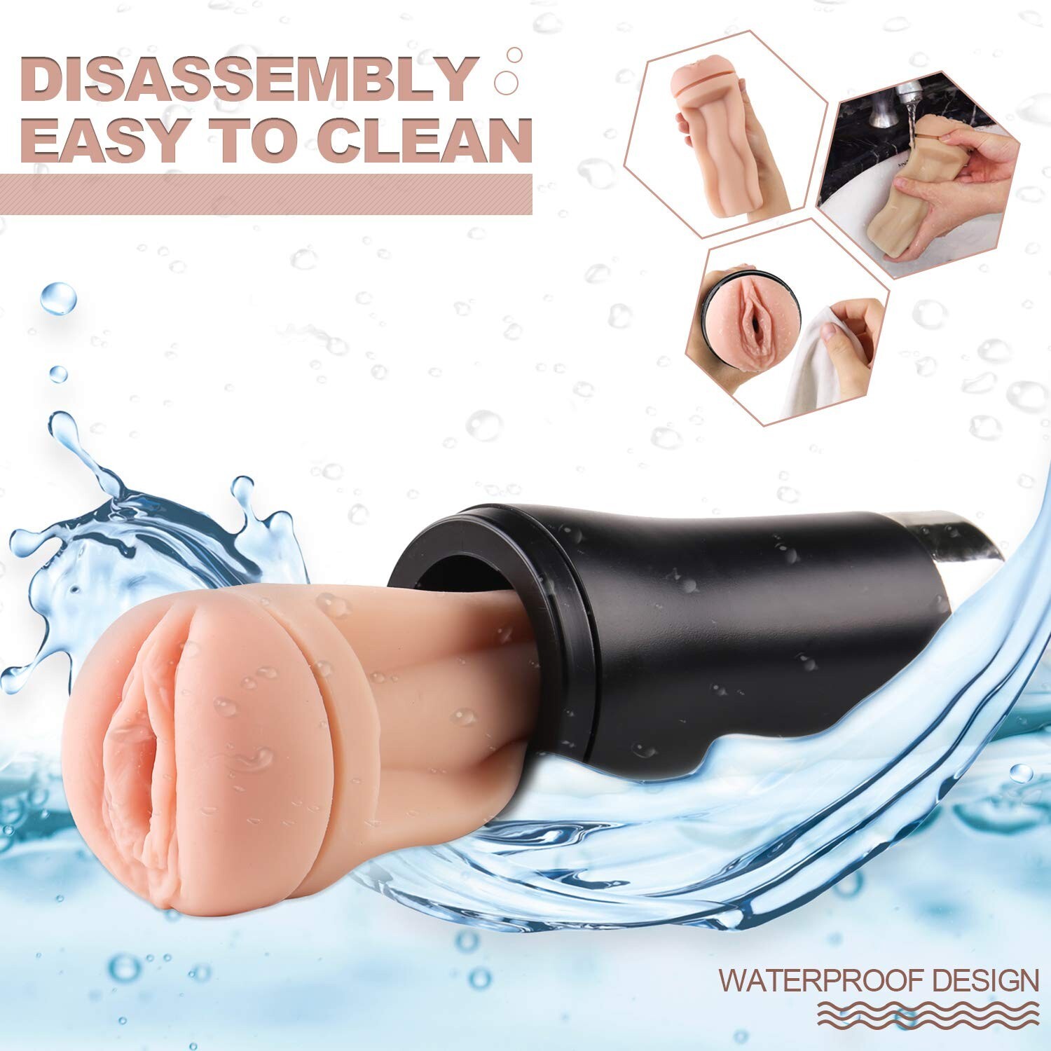 Male Masturbaters Automatic HandsFree Rotating Cup Thrusting Stroker Men Sex Toy