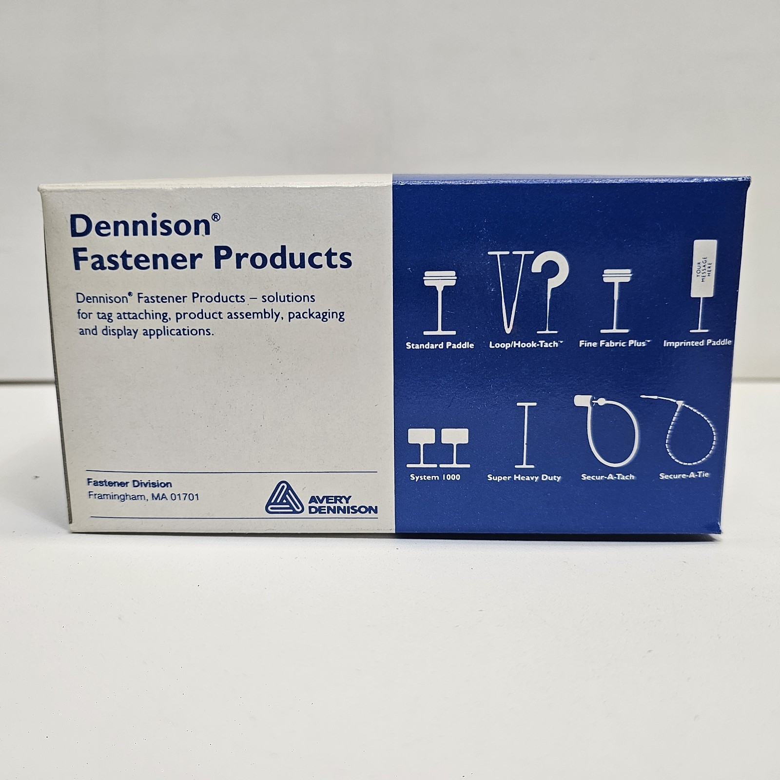 9 x 5000 AVERY DENNISON HEAVY DUTY 1/2" T-END SWIFTACHMENT FASTENERS, 10689-0