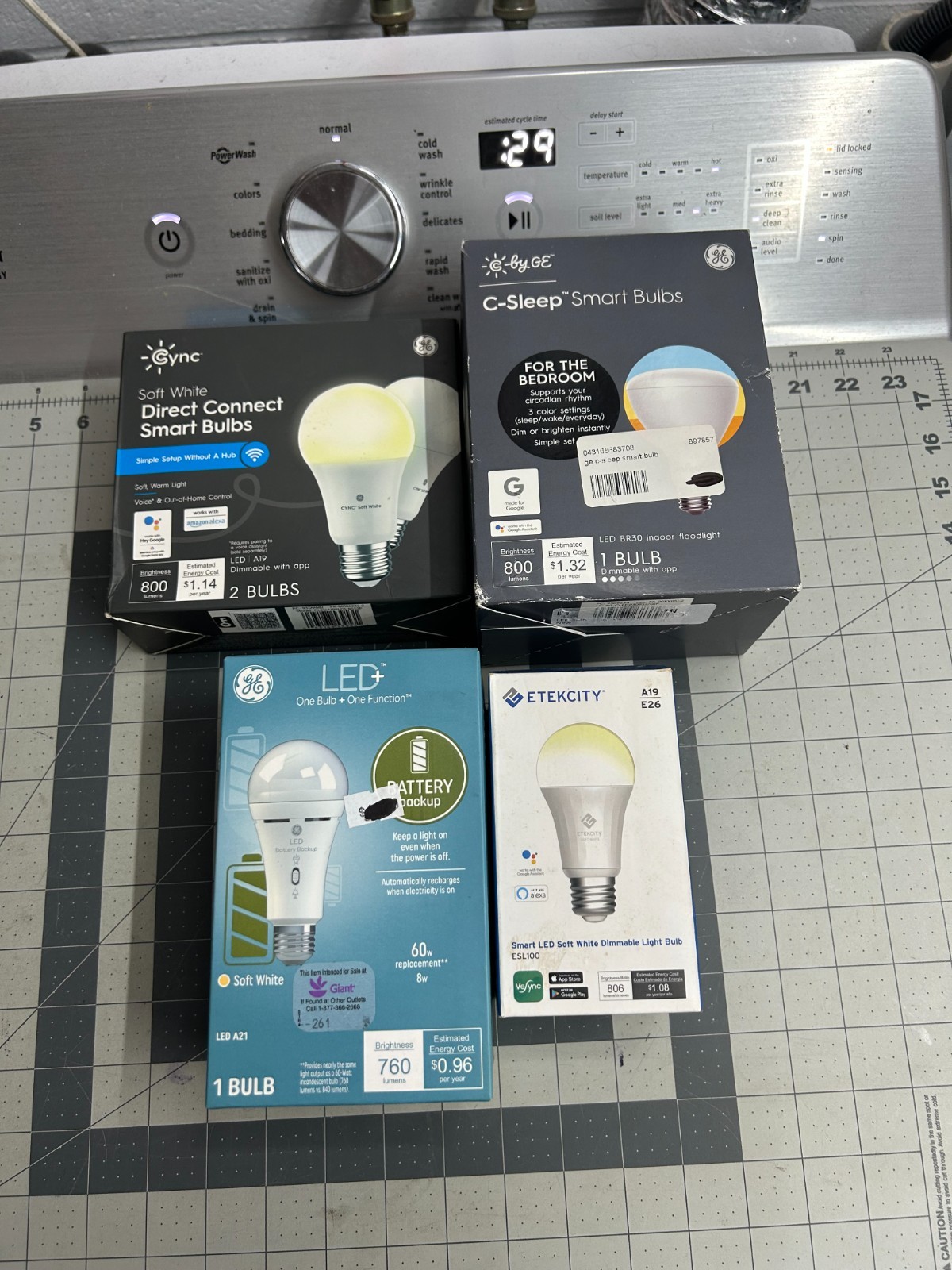 NOS 5-BULB pack lot Cync GE Direct Connect Sleep Soft White Smart LED Light A19