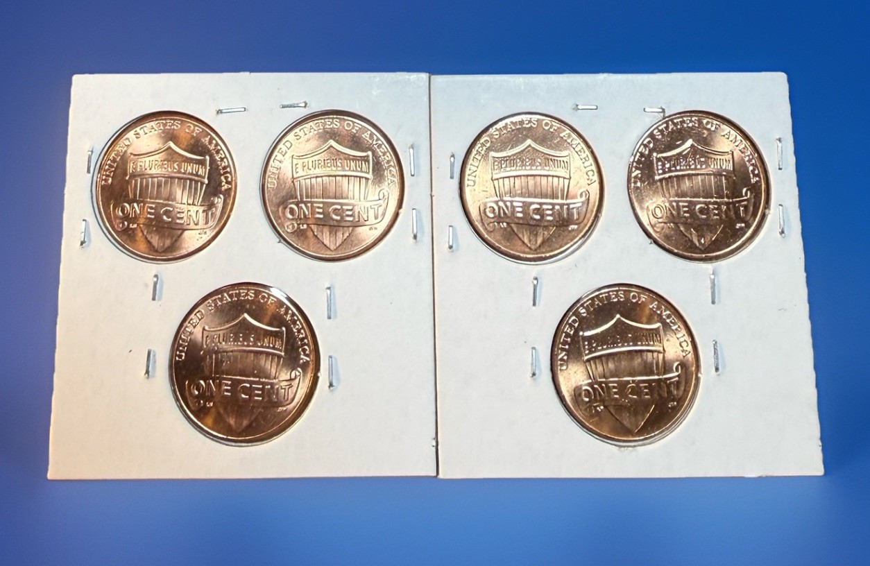 3 SETS! 2025 P & D Lincoln Shield Cents. Six(6) Coins. HUGE Volume Discounts!💥