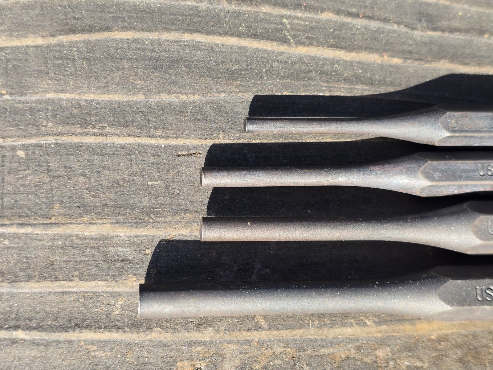 Lot of 4 Vtg Craftsman Punches 42883-42886 1/8" - 1/4" NOS