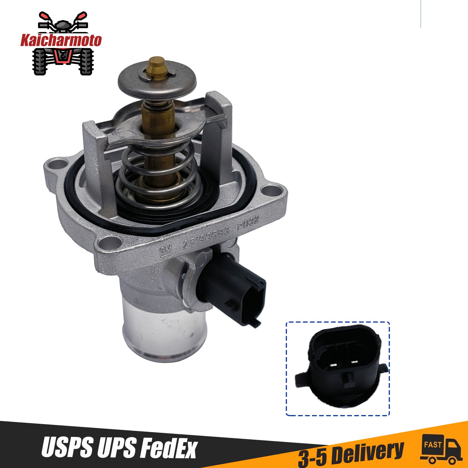 Thermostat & Coolant 96984104 for Chevrolet Aveo Cruze Sonic Pontiac 1.6L 1.8L