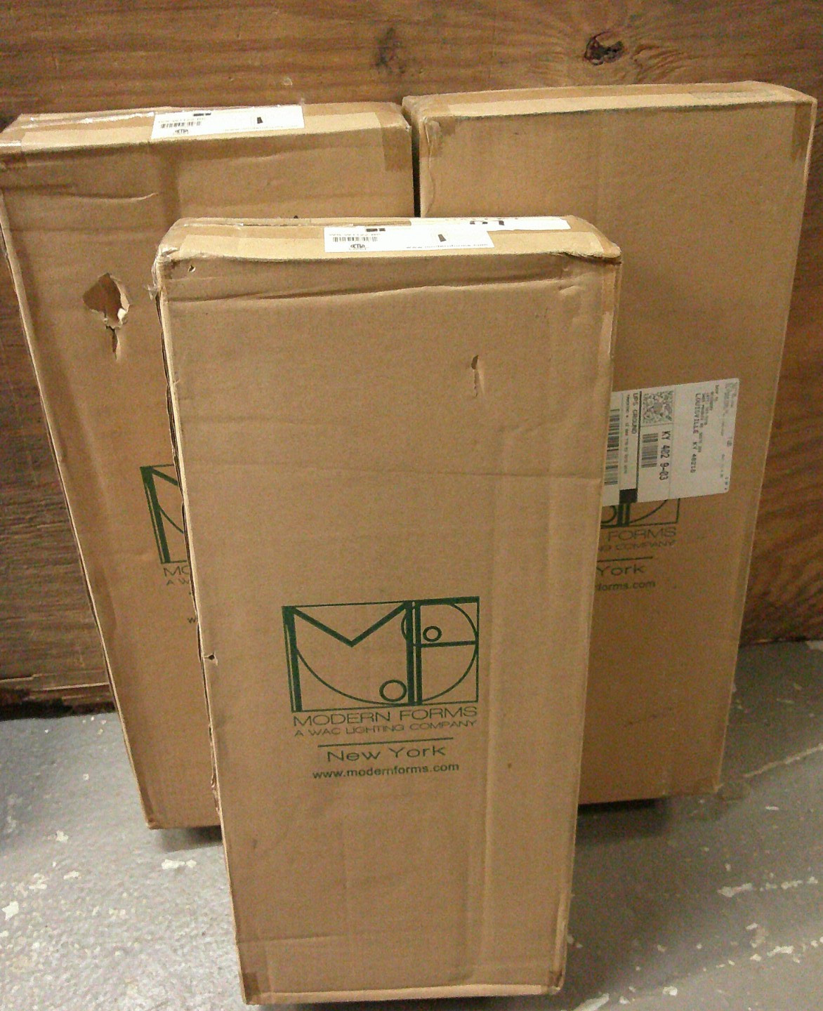 MODERN FORMS WS-W1122-BK  Urban 2 Light 22" LED Wall Light/3000K, BLACK