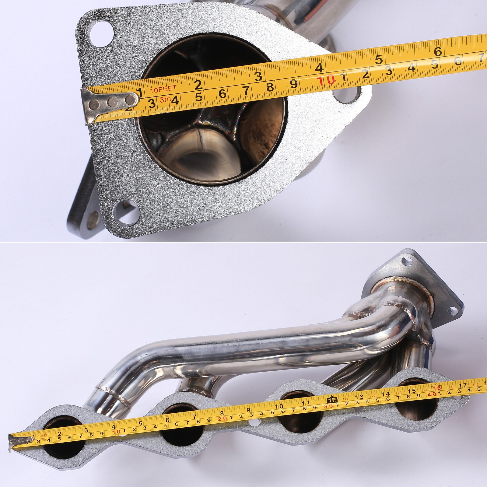 For 4.8L 5.3L V8 Chevy GMC Avalanche Silverado Sierra Tahoe Headers Pair 00-06