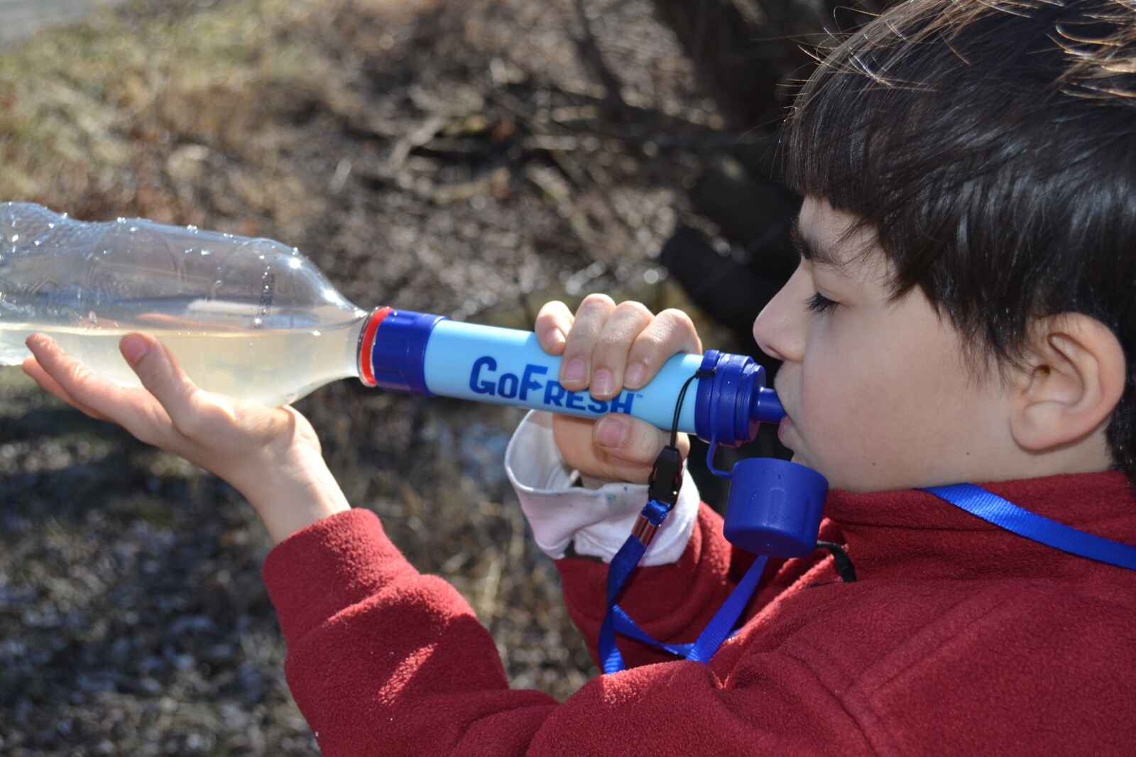 1-PK Personal Water Filter Straw 1500 Liters of Clean Water Anywhere GoFresh!