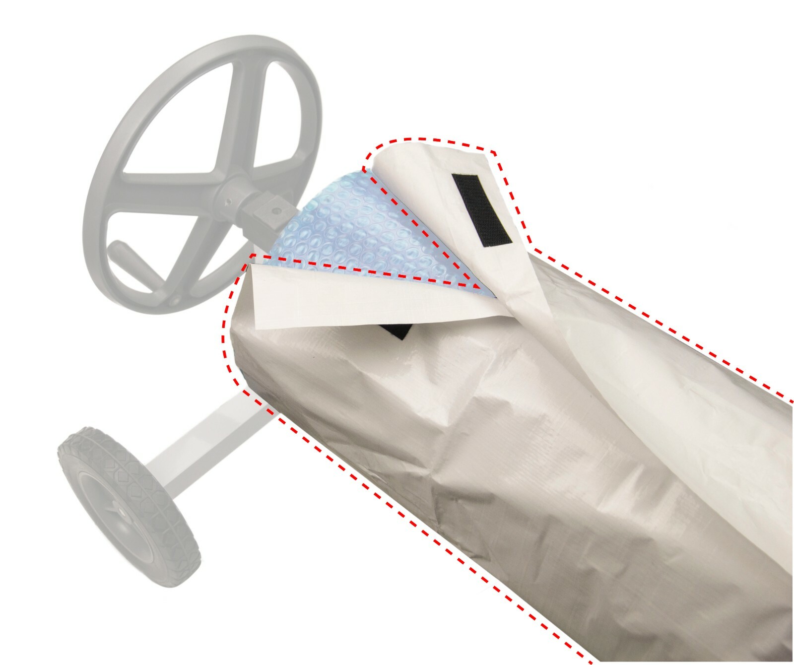 Swimming Pool Solar Reel Protective Winter Cover for Pools (Choose Width)