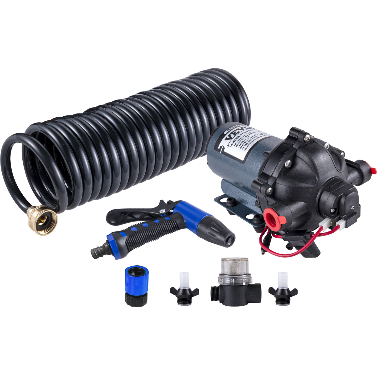 VEVOR Washdown Pump 5.5 GPM Deck Wash Pump Kit 12 V 70 PSI Boat Marine Yacht