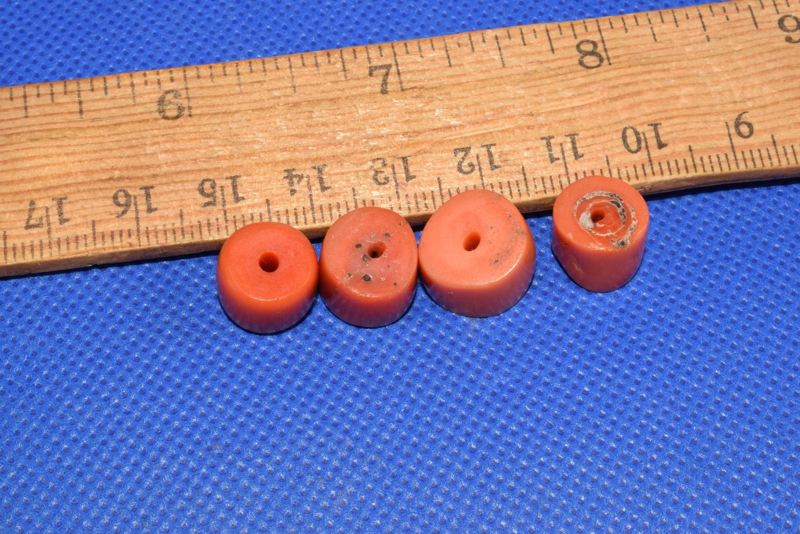 ANTIQUE UNDYED BEAD CORAL healing Mediterranean NATURAL Tibet momo Japan salmon