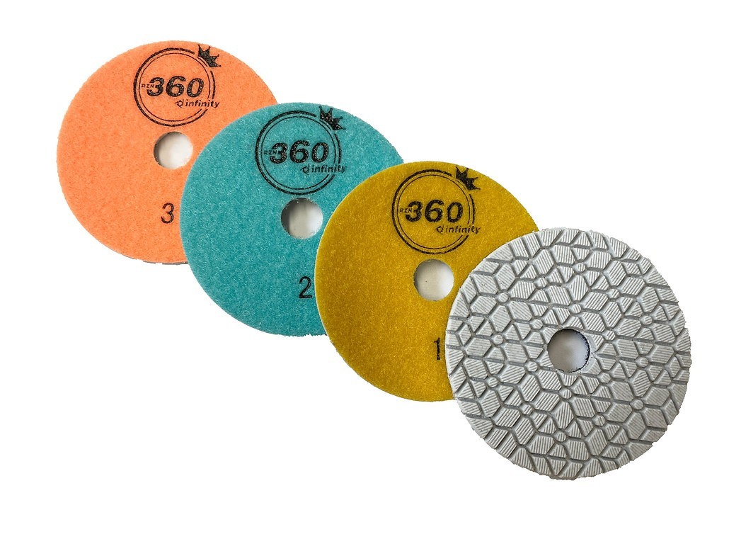 4" 360 GEO 3 Step Polishing Pads #1