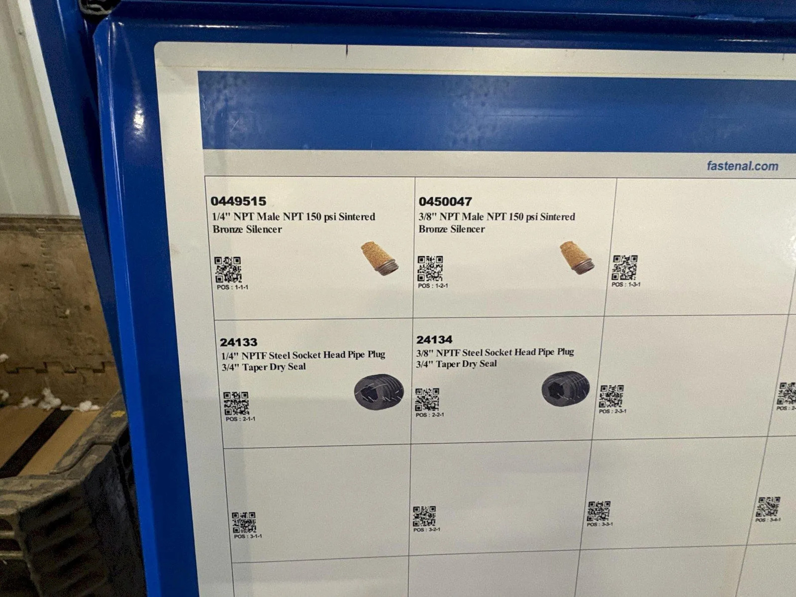Fastenal 12 Drawer Parts Cabinet w/ Removable Drawers and Content