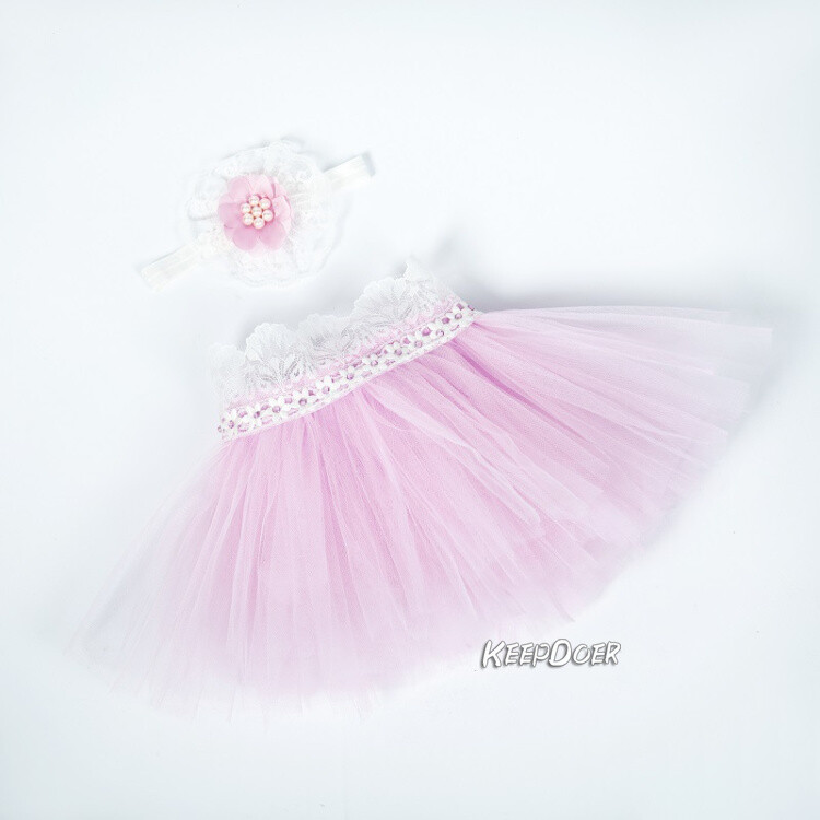 Newborn Baby Girl Tutu Skirt Dress Headband Photography Props Studio Photo Shoot
