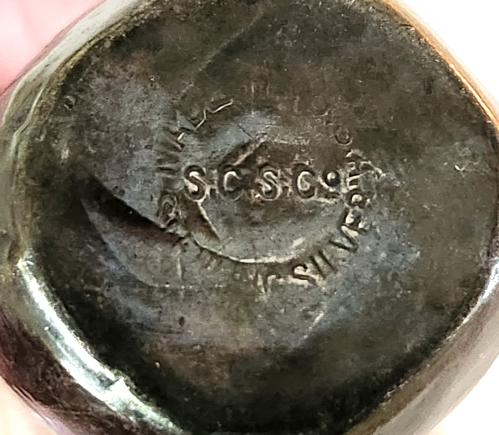 VTG. Lot of 4 S.C.S. Co. Sterling Silver Mini S & P Shakers , 14.5 g.