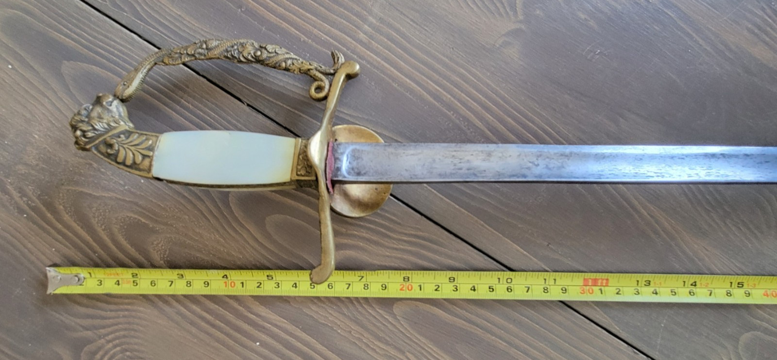 Antique Austro-Hungary 1800s Lionhead Court Sword Used