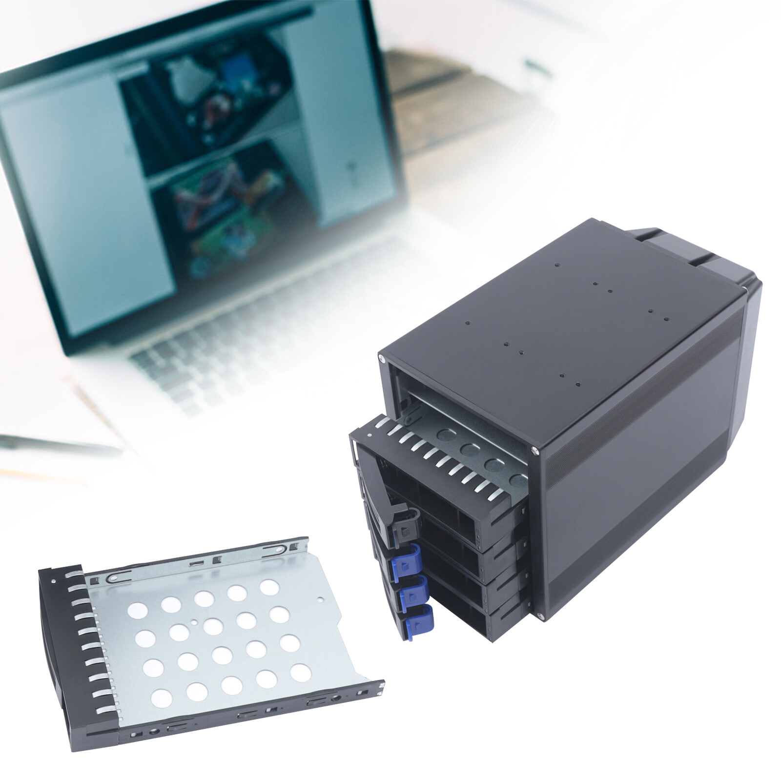 HDD Enclosure Hot Swap Cage 5-Bay 3 x 5.25" Drive Bays 5x SATA 3.5"/2.5"Sas HDD