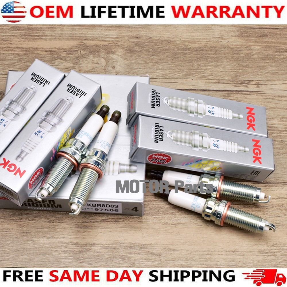 NEW 4PCS NGK Laser Iridium Spark Plugs For BMW 12120039664 97506 SILZKBR8D8S US