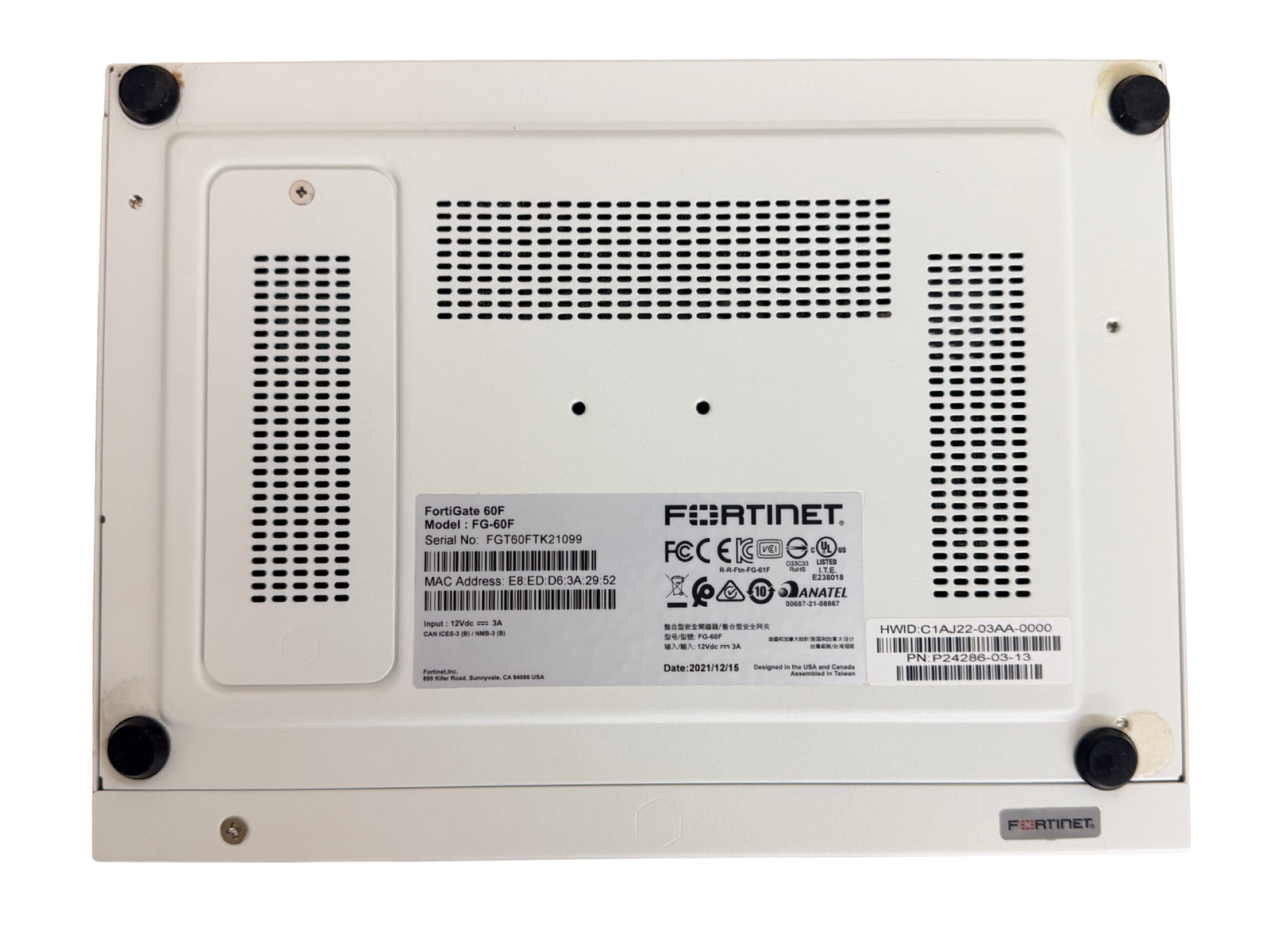 Fortinet P24286-03-13 FortiGate 60F Network Security Module FG-60F